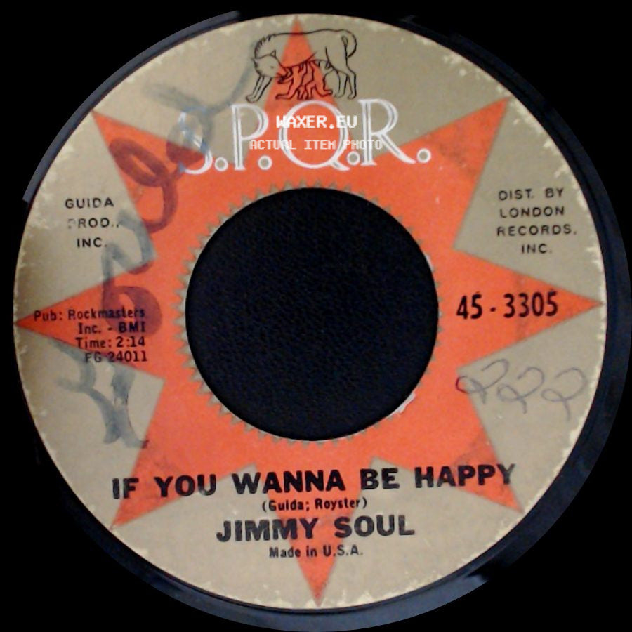 Jimmy Soul - If You Wanna Be Happy / Don't Release Me side A