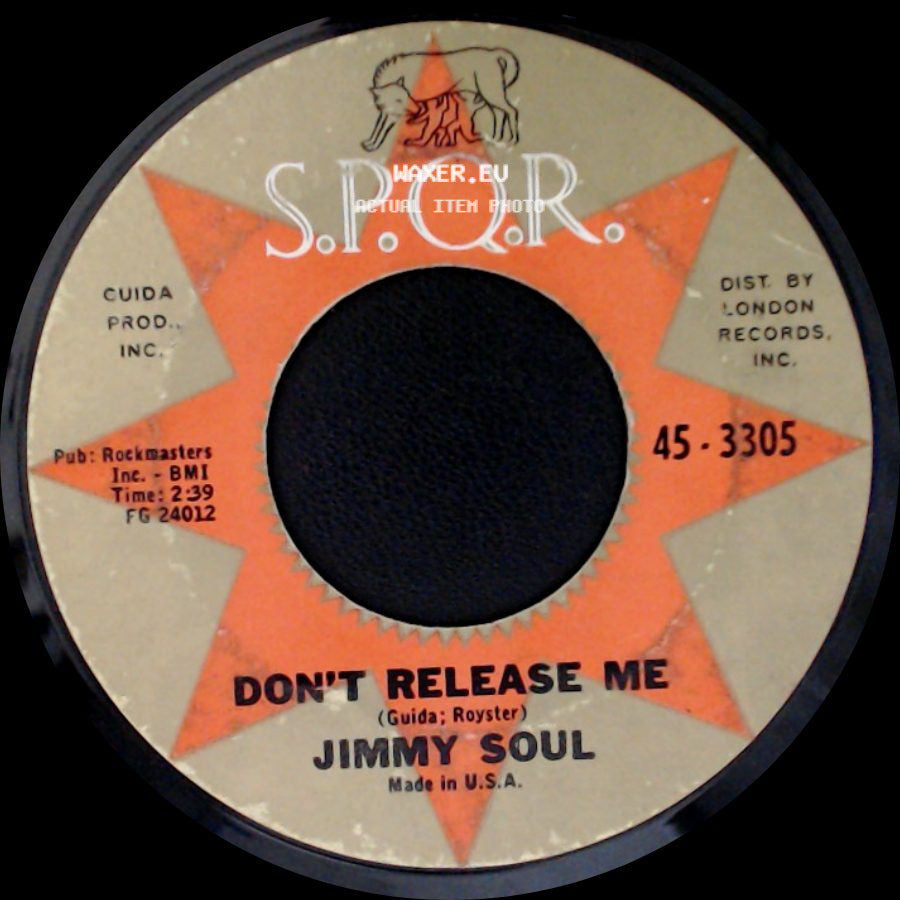 Jimmy Soul - If You Wanna Be Happy / Don't Release Me side B
