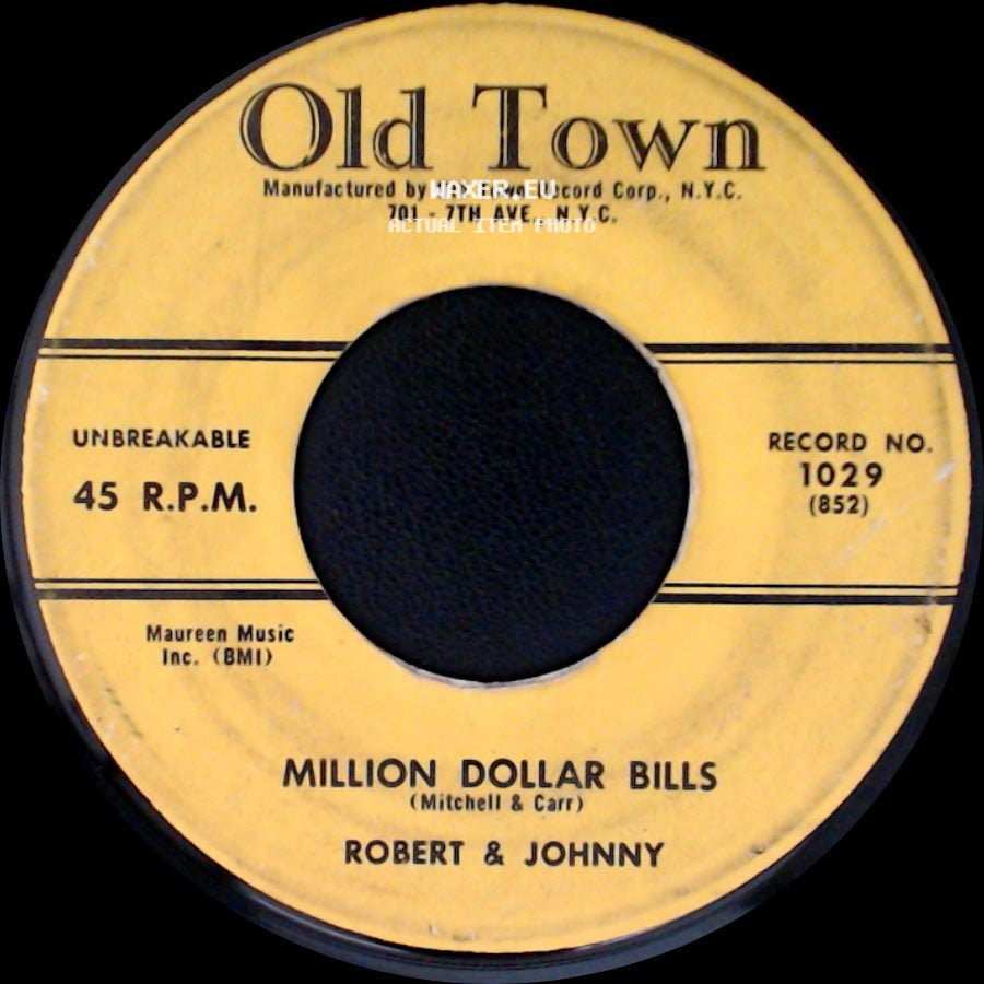 Robert & Johnny - You're Mine / Million Dollar Bills side B