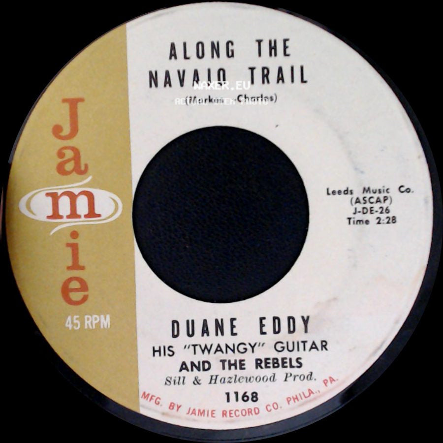 Duane Eddy His "Twangy" Guitar And The Rebels / Duane Eddy - Along The Navajo Trail / Peter Gunn side A