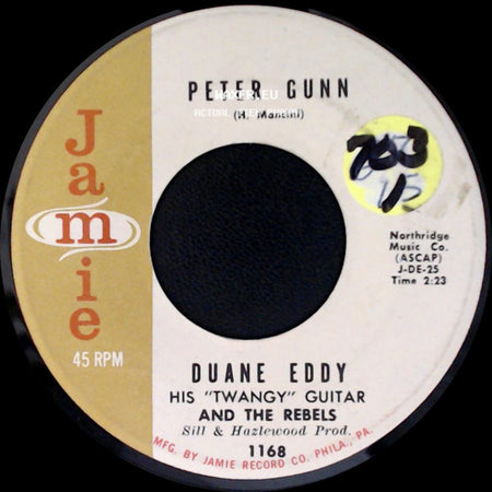 Duane Eddy His "Twangy" Guitar And The Rebels / Duane Eddy - Along The Navajo Trail / Peter Gunn side B