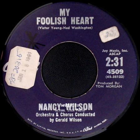 Nancy Wilson - My Foolish Heart / The Seventh Son side A