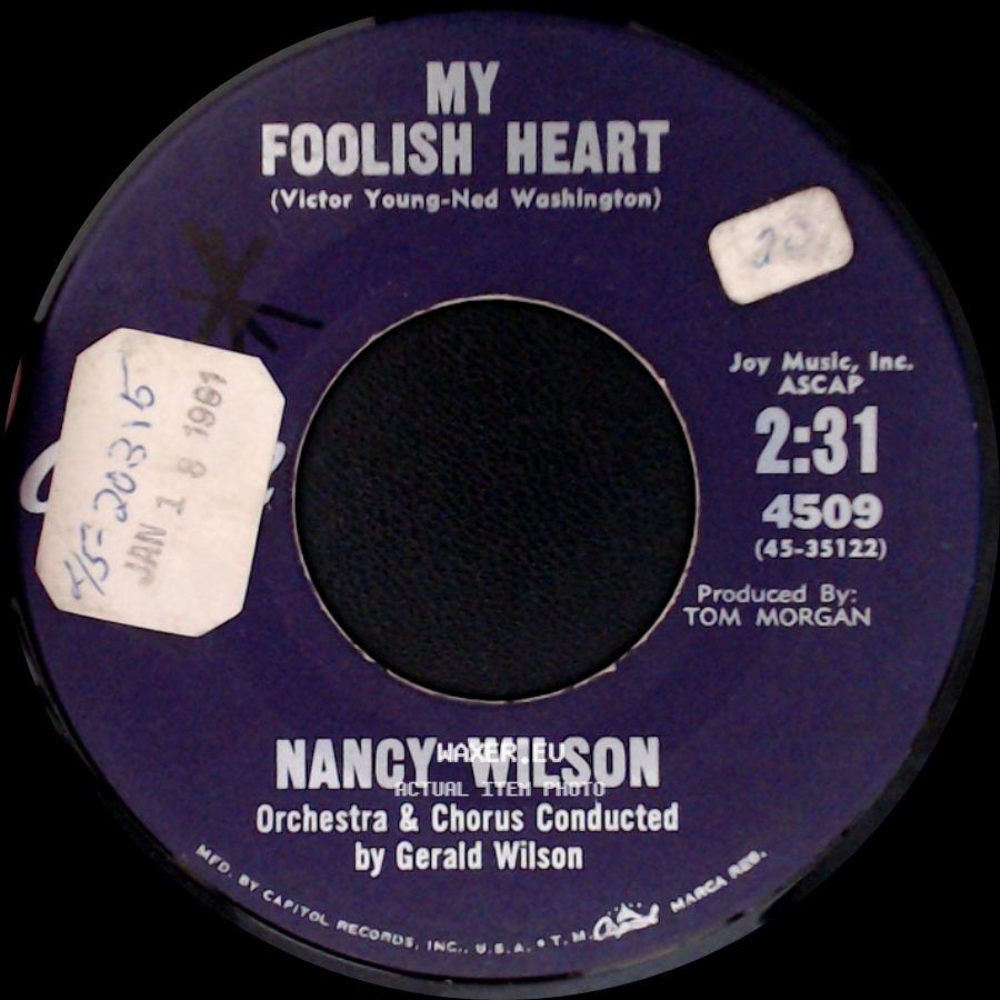 Nancy Wilson - My Foolish Heart / The Seventh Son side A