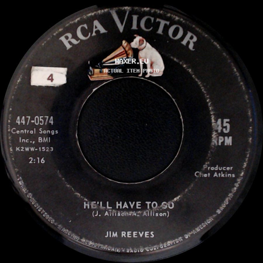 Jim Reeves - Am I Losing You / He'll Have To Go side B