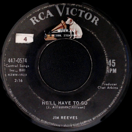 Jim Reeves - Am I Losing You / He'll Have To Go side B