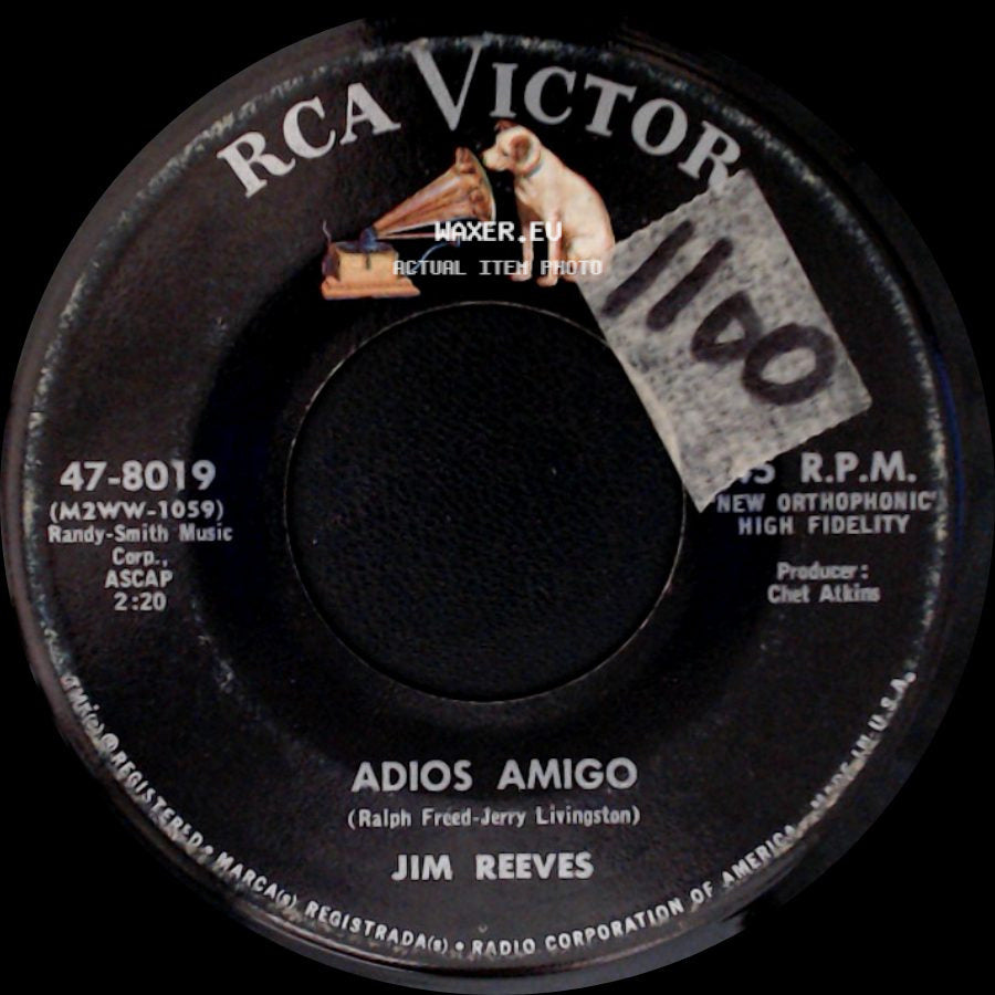 Jim Reeves - Adios Amigo / A Letter To My Heart side A
