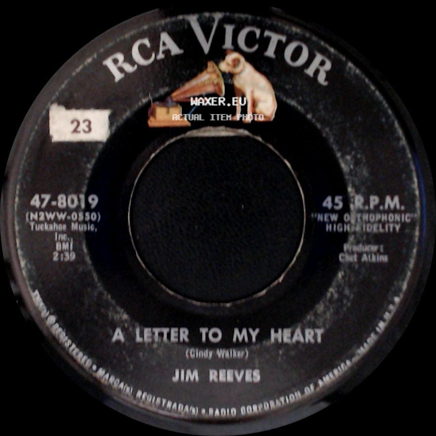 Jim Reeves - Adios Amigo / A Letter To My Heart side B