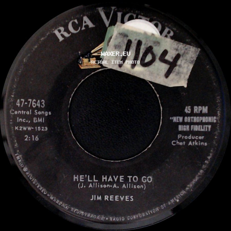 Jim Reeves - He'll Have To Go / In A Mansion Stands My Love side A