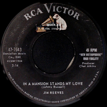 Jim Reeves - He'll Have To Go / In A Mansion Stands My Love side B