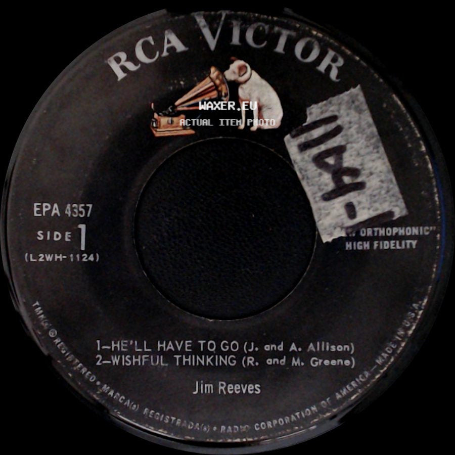 Jim Reeves - He'll Have To Go / Please Come Home / After Awhile side A