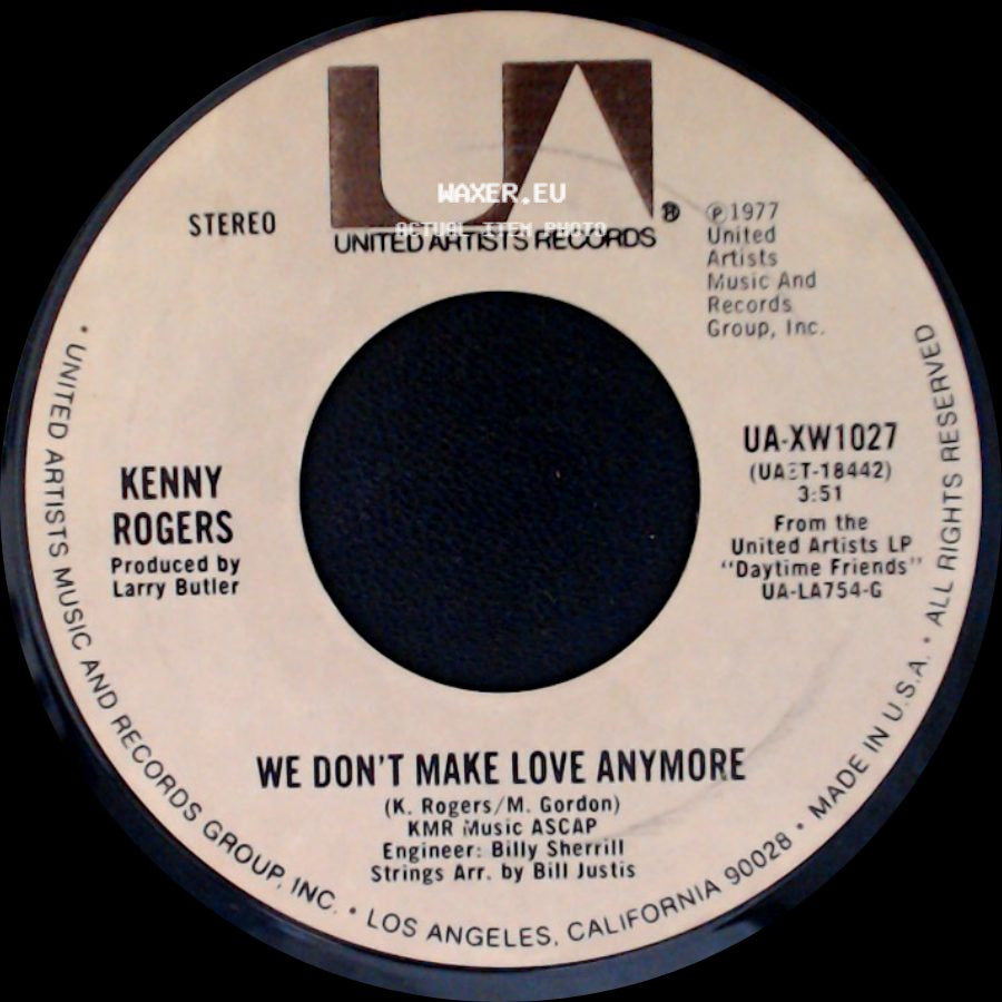 Kenny Rogers - We Don't Make Love Anymore / Daytime Friends side A