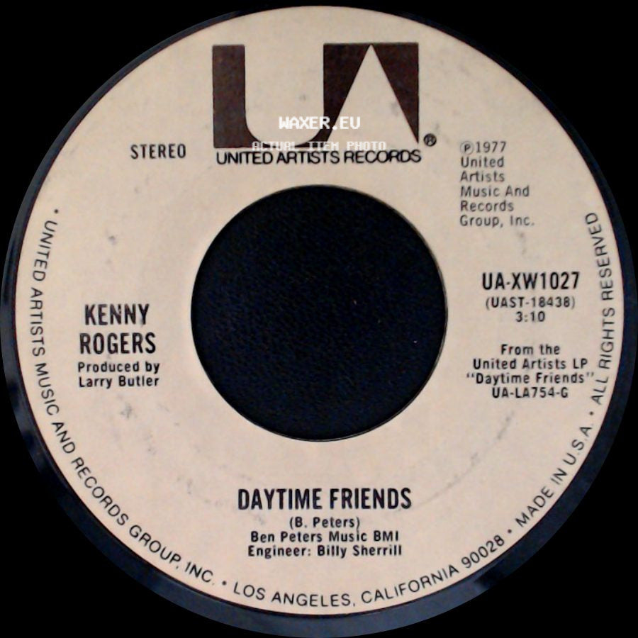 Kenny Rogers - We Don't Make Love Anymore / Daytime Friends side B
