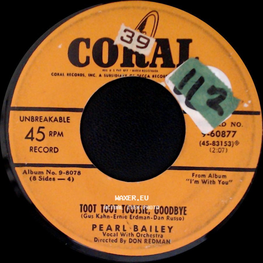 Pearl Bailey - My Ideal / Toot Toot Tootsie, Goodbye side B