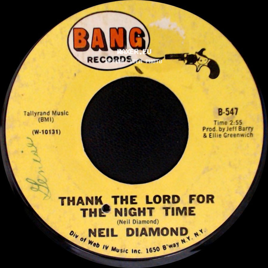 Neil Diamond - The Long Way Home / Thank The Lord For The Night Time side B