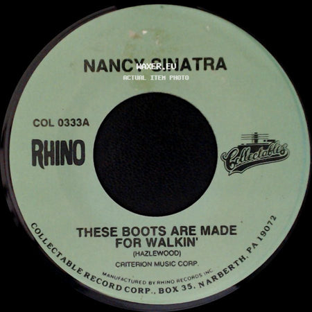 Nancy Sinatra - Sugar Town / These Boots Are Made For Walkin' side B