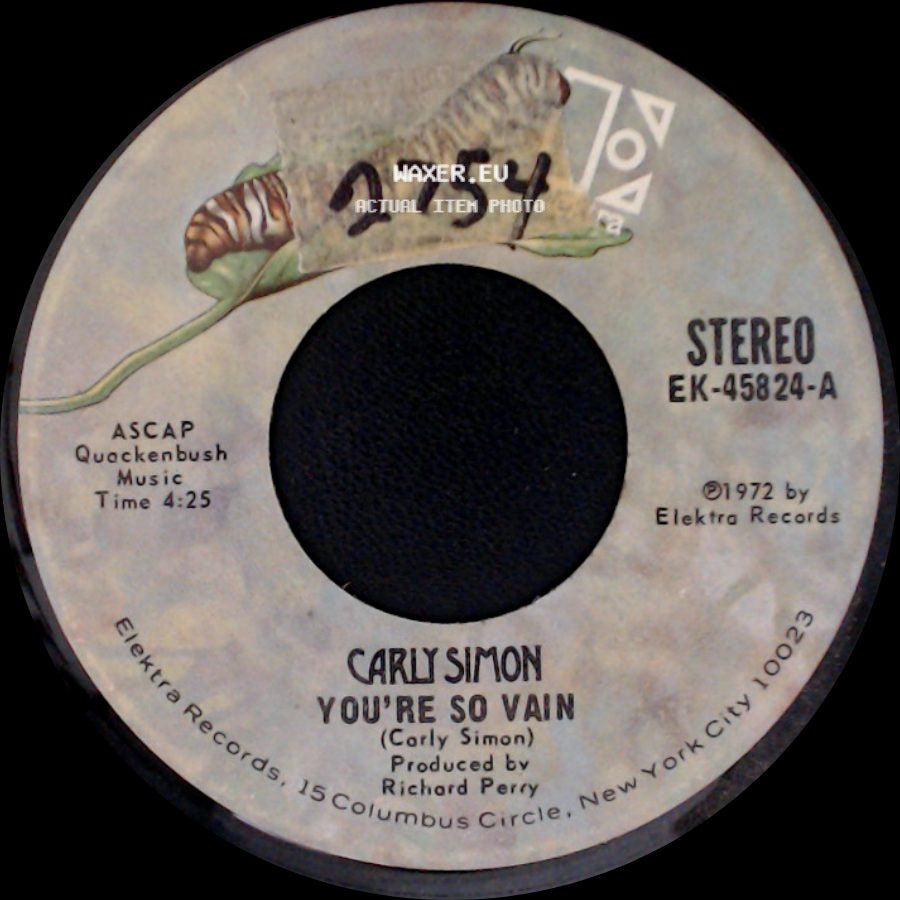 Carly Simon - His Friends Are More Than Fond Of Robin / You're So Vain side B