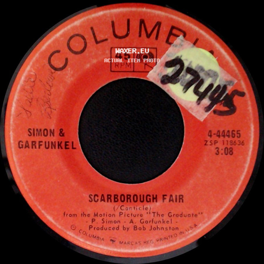 Simon & Garfunkel - April Come She Will / Scarborough Fair side B