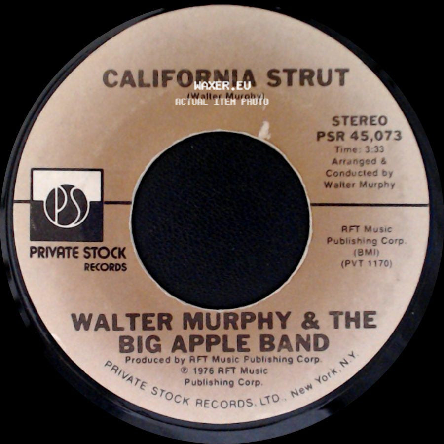 Walter Murphy & The Big Apple Band - California Strut / A Fifth Of Beethoven side A