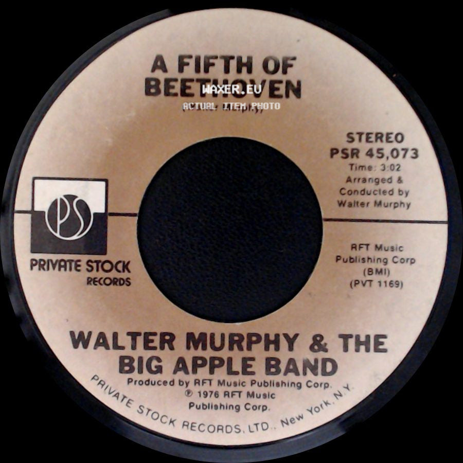 Walter Murphy & The Big Apple Band - California Strut / A Fifth Of Beethoven side B