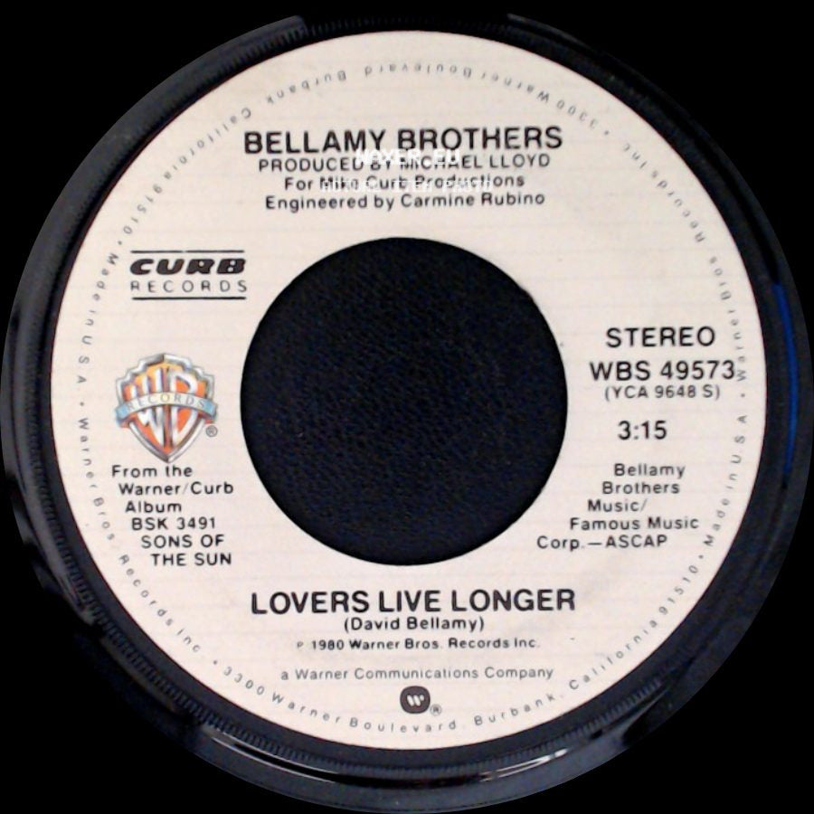 Bellamy Brothers - Classic Case Of The Blues / Lovers Live Longer side B