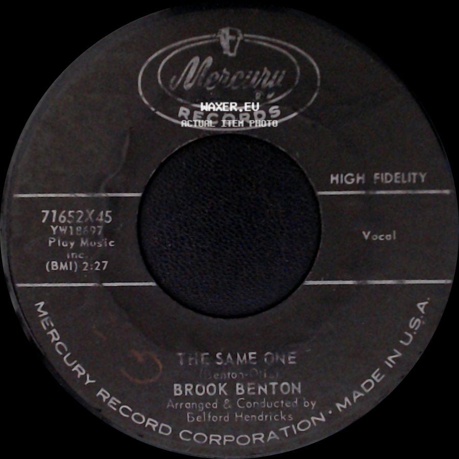 Brook Benton - The Same One / Kiddio side A