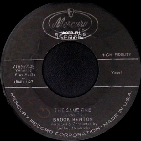 Brook Benton - The Same One / Kiddio side A