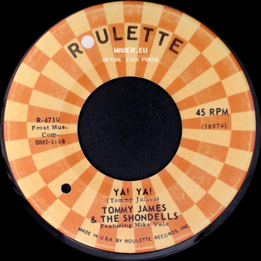 Tommy James & The Shondells - It's Only Love / Ya! Ya! side B