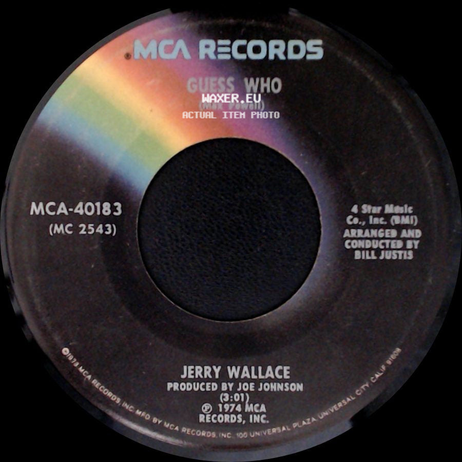 Jerry Wallace - Guess Who / All I Ever Want From You (Is You) side A