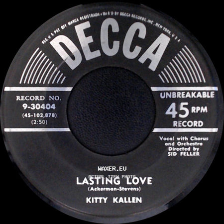 Kitty Kallen - Long Lonely Nights / Lasting Love side B
