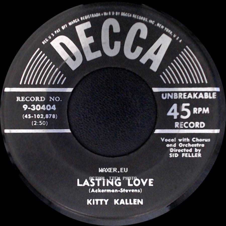 Kitty Kallen - Long Lonely Nights / Lasting Love side B
