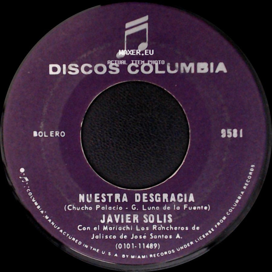 Javier Solis - En Tu Pelo / Nuestra Desgracia side B