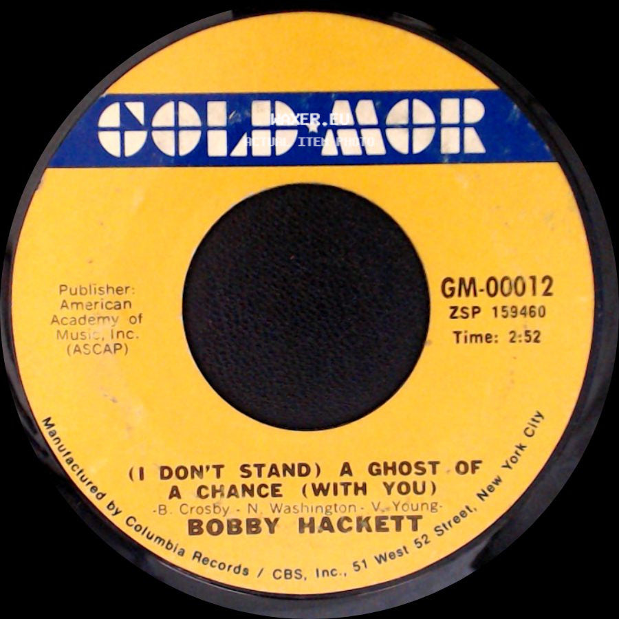Bobby Hackett - (I Don't Stand) A Ghost Of A Chance (With You) / Embraceable You side A