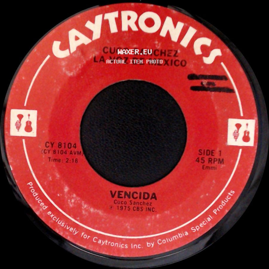 Cuco Sanchez La Voz De Mexico / Cuco Sanchez - Vencida / Puerto Rico side A
