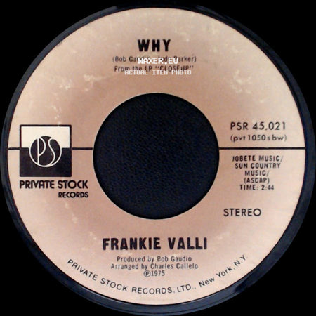 Frankie Valli - Why / Swearin' To God side A