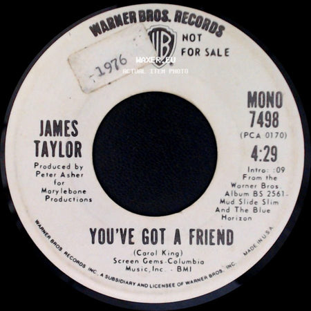 James Taylor - You've Got A Friend / You've Got A Friend side A