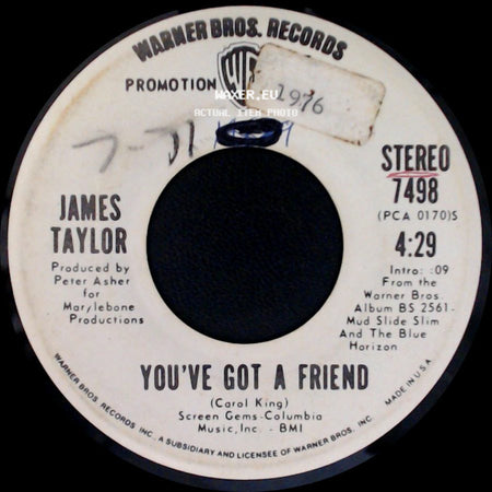 James Taylor - You've Got A Friend / You've Got A Friend side B