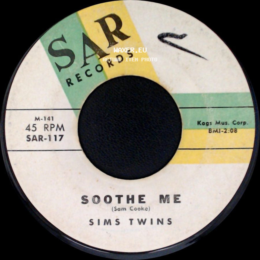 Sims Twins - Soothe Me / I'll Never Come Running Back To You side A