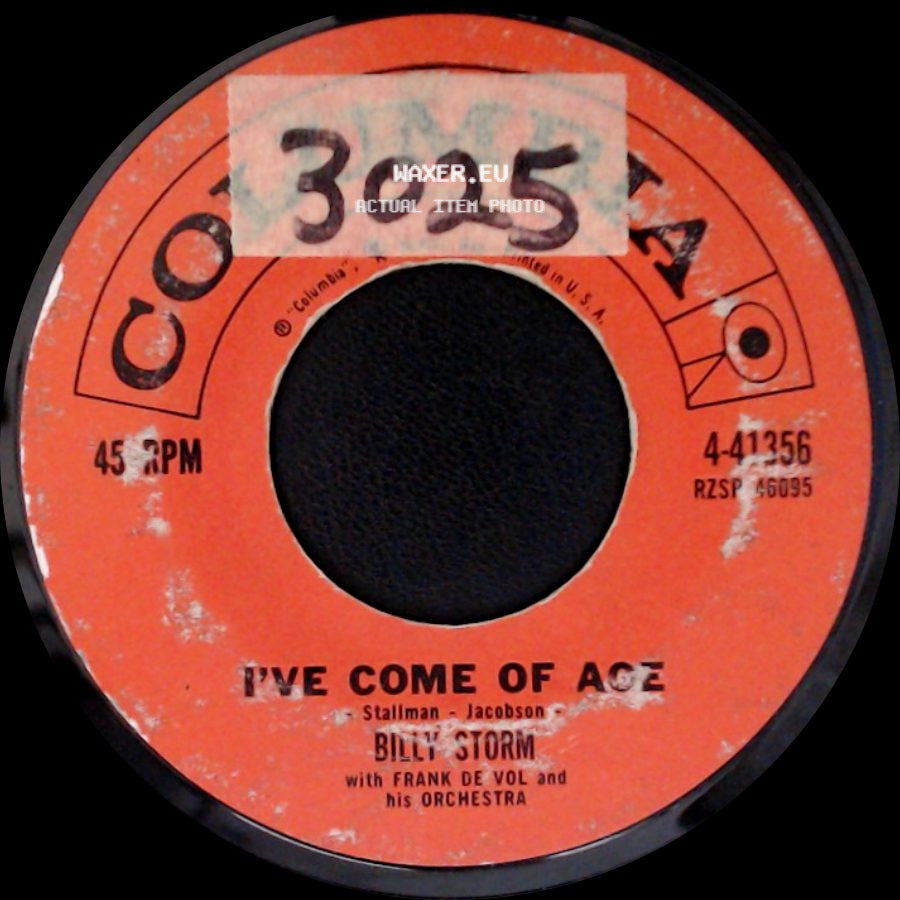 Billy Storm / Billy Storm With Frank De Vol And His Orchestra - This Is Always / I've Come Of Age side B