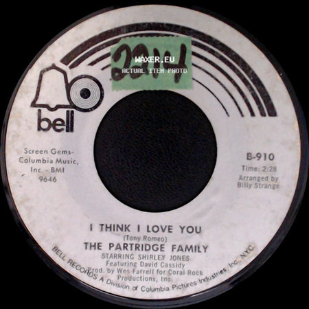 The Partridge Family - Somebody Wants To Love You / I Think I Love You side B