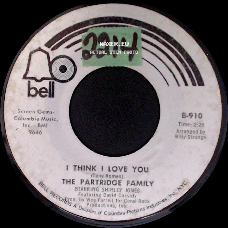 The Partridge Family - Somebody Wants To Love You / I Think I Love You side B