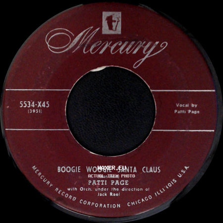 Patti Page - Boogie Woogie Santa Claus / The Tennessee Waltz side A