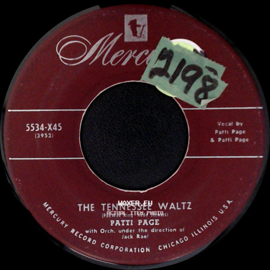 Patti Page - Boogie Woogie Santa Claus / The Tennessee Waltz side B