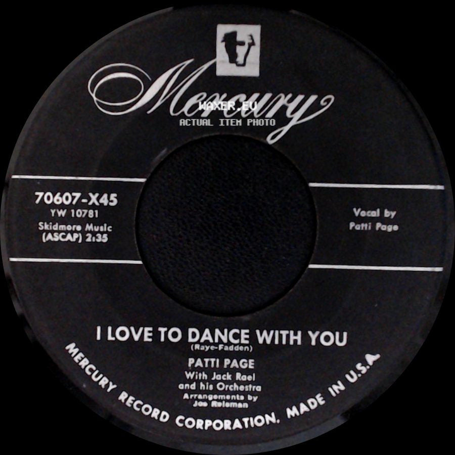 Patti Page - I Love To Dance With You / Near To You side A