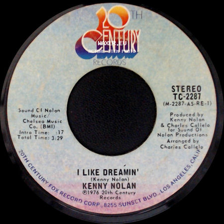 Kenny Nolan - Time Ain't Time Enough / I Like Dreamin' side B
