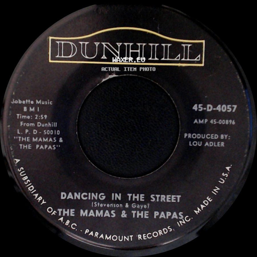 The Mamas & The Papas - Words Of Love / Dancing In The Street side B