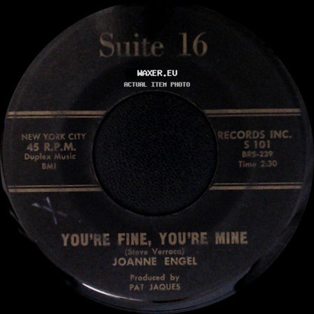 Joanne Engel - Hurry Back / You're Fine, You're Mine side B