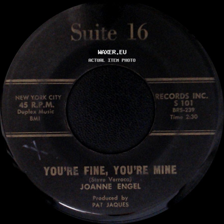 Joanne Engel - Hurry Back / You're Fine, You're Mine side B
