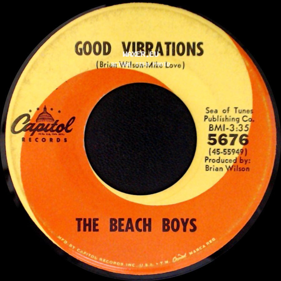 The Beach Boys - Good Vibrations / Let's Go Away For Awhile side A