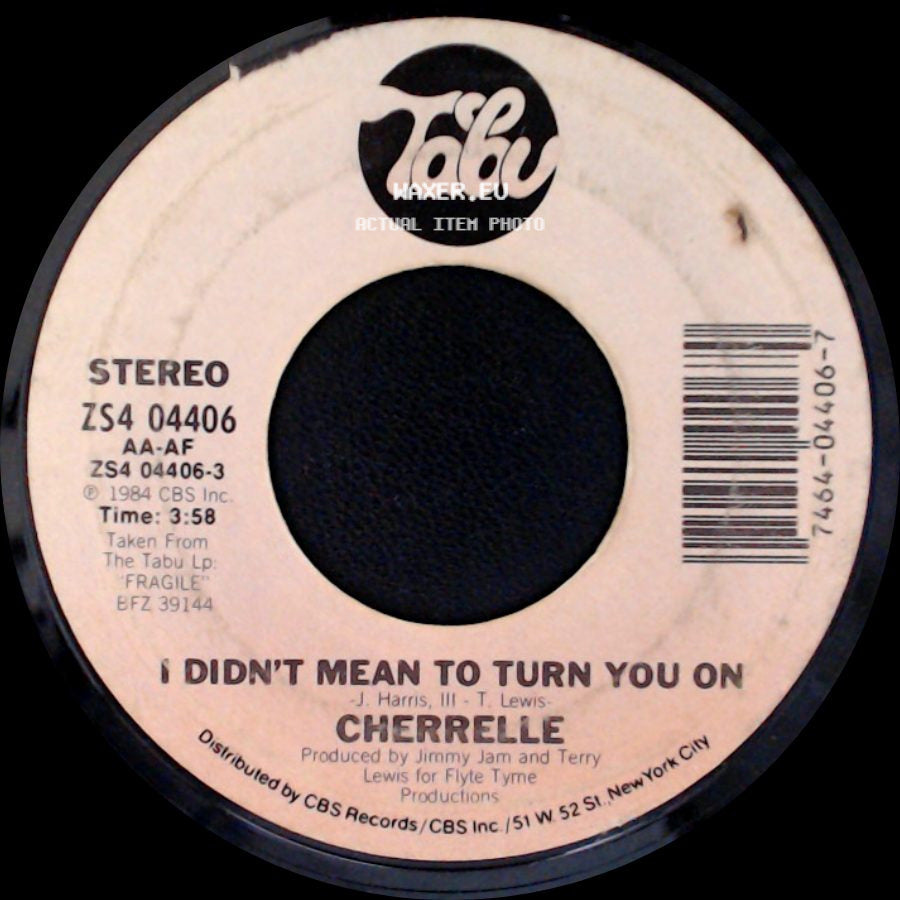 Cherrelle - I Didn't Mean To Turn You On / I Need You Now side A