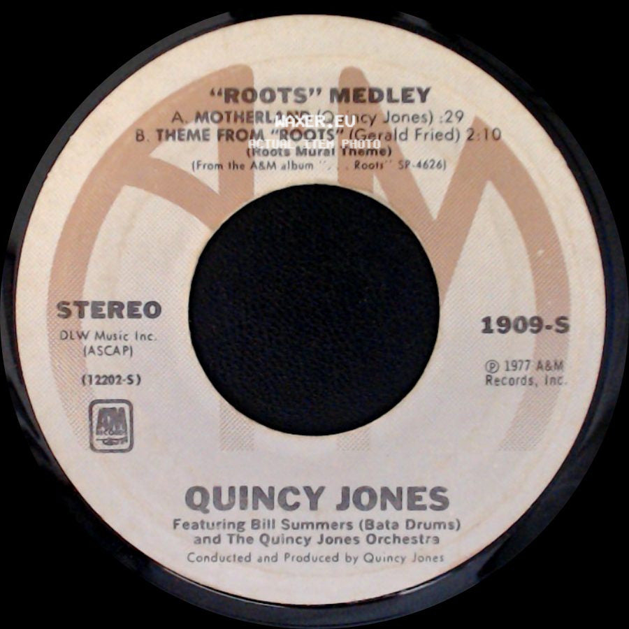 Quincy Jones - Many Rains Ago (Oluwa) / "Roots" Medley side B